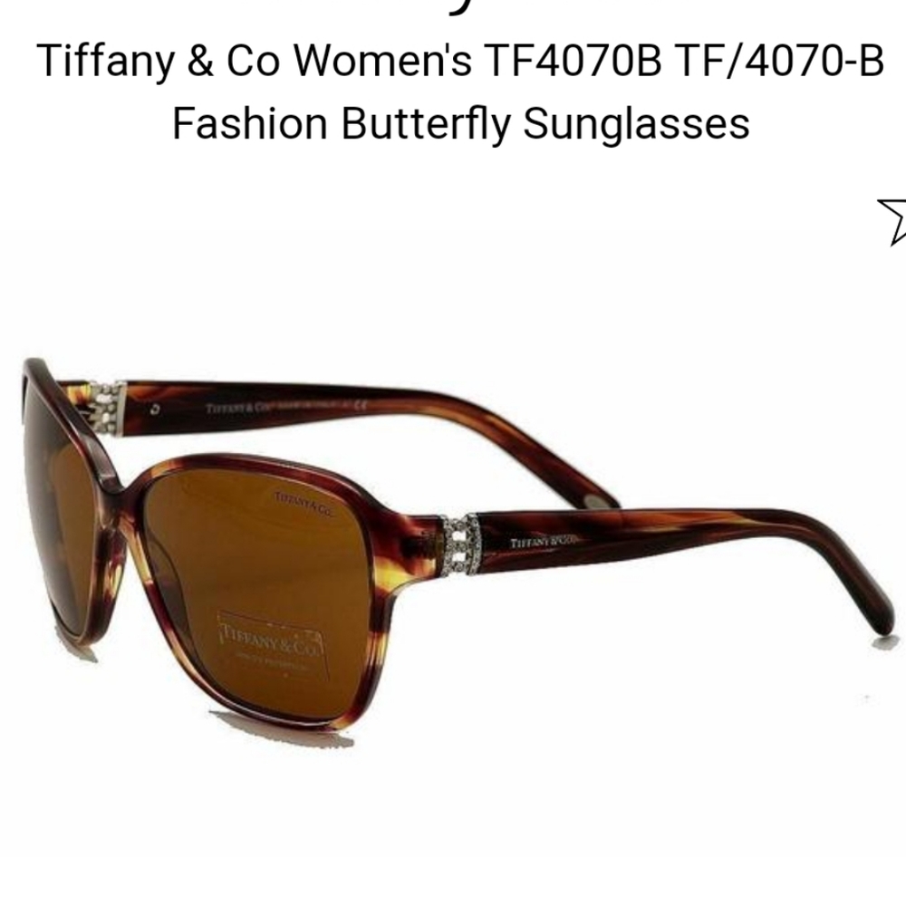 Tiffany & Company 4070 B Sunglasses Perscription Frames Butterfly Luxury NAM#4